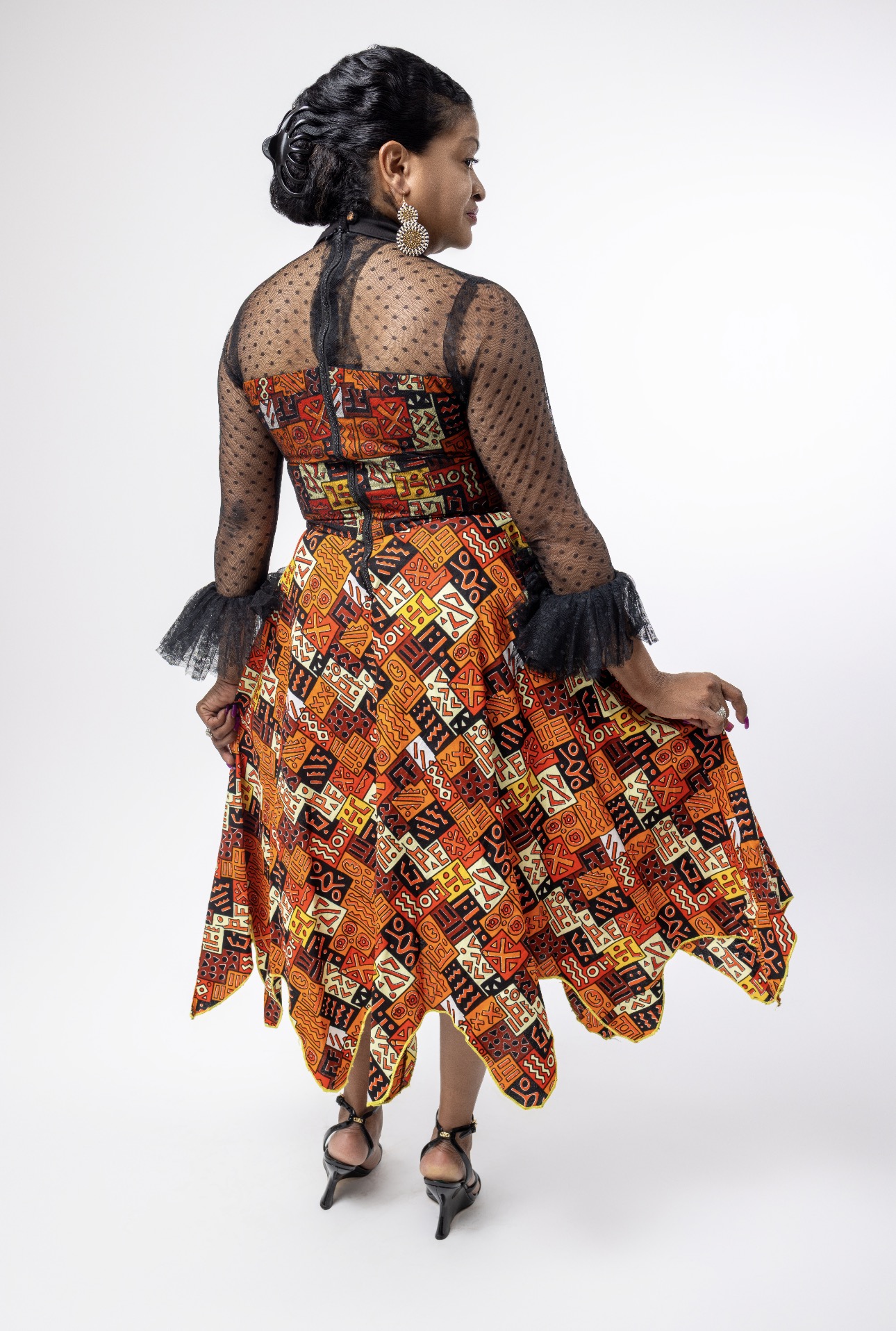 Modeling floral dress